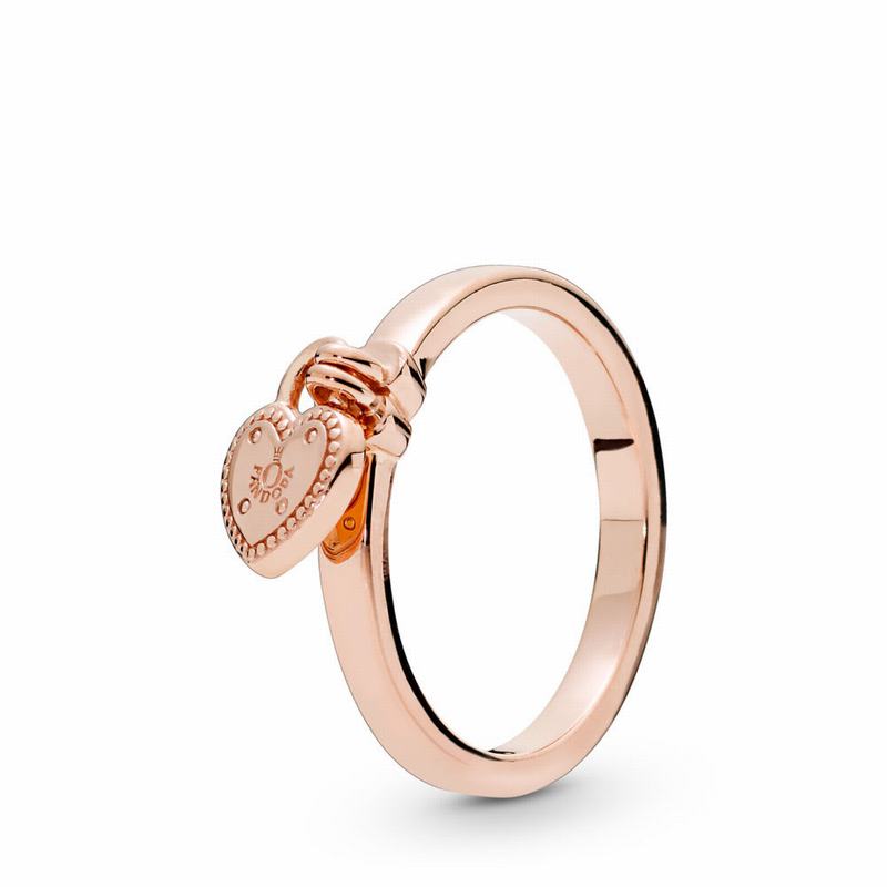 Pandora Australia Rose™ Love Lock Stackable Ring | TNJQFU305